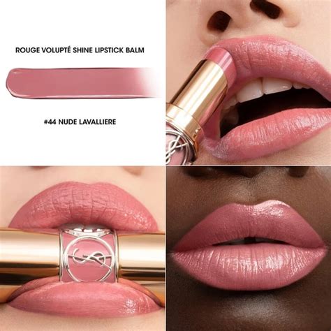 ysl volupte shine nude lavalliere|Yves Saint Laurent Rouge Volupté Shine Lipstick Balm 44 Nude .